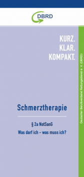 Kurz. Klar. Kompakt. Schmerztherapie - Hier klicken, um den Flyer als PDF in einem neuen Fenster zu öffnen